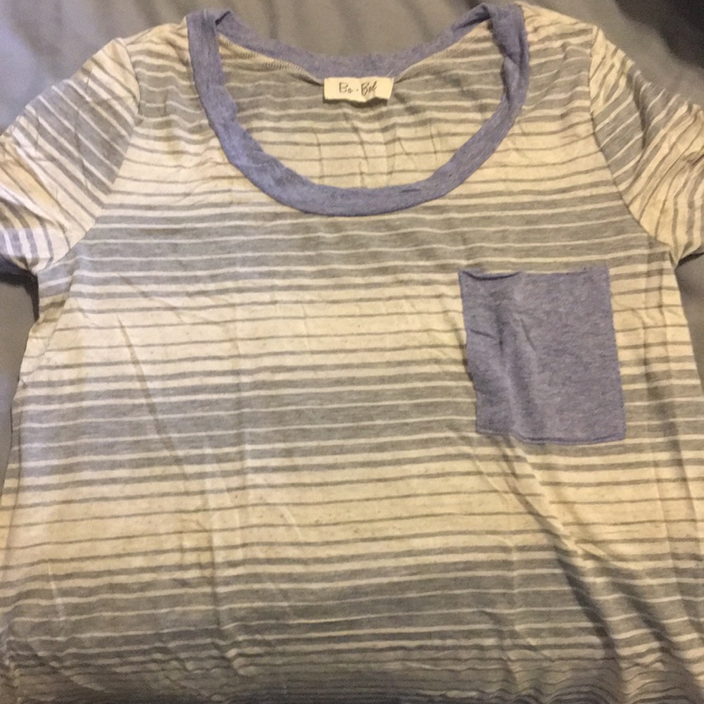 Blue/Cream/Gray Bo Bel Tee